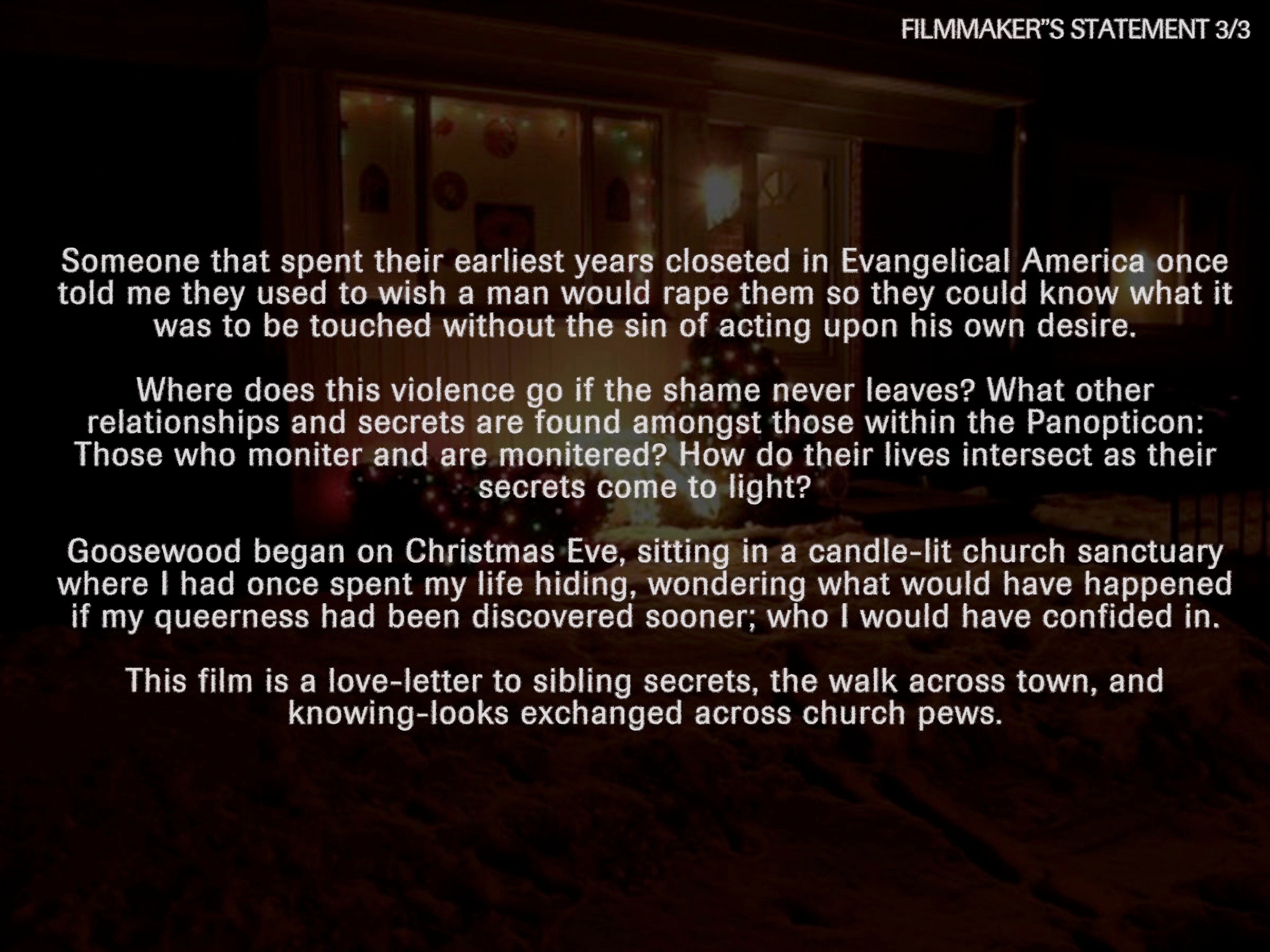 Support Goosewood - A Senior Thesis Film campaign photo, 6 of 8