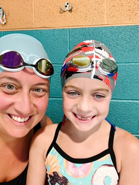 Millie and Mom Swim 5 Miles for American Cancer Society campaign photo, 2 of 4