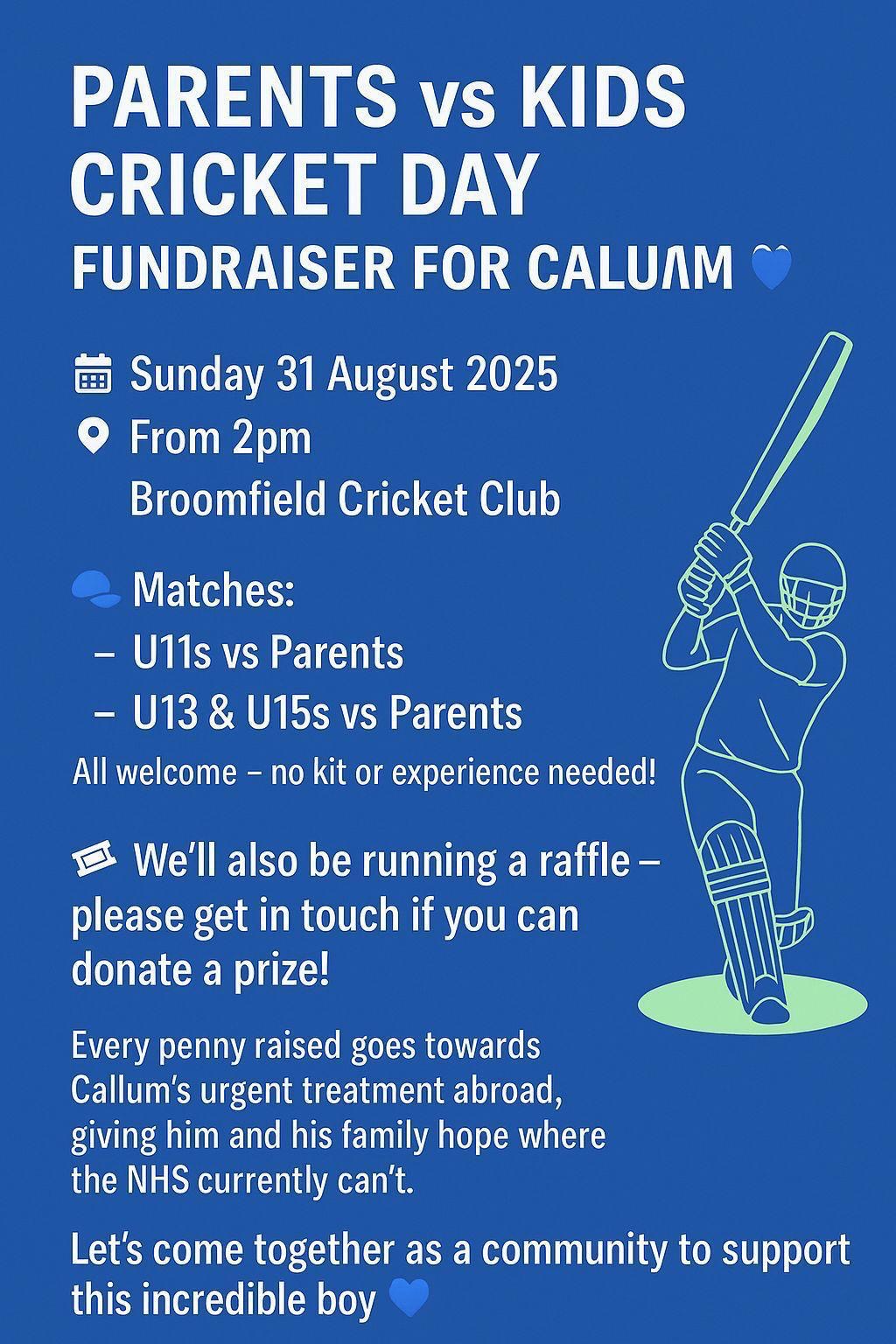Raising funds for Callum's brain tumour treatment campaign photo, 5 of 6