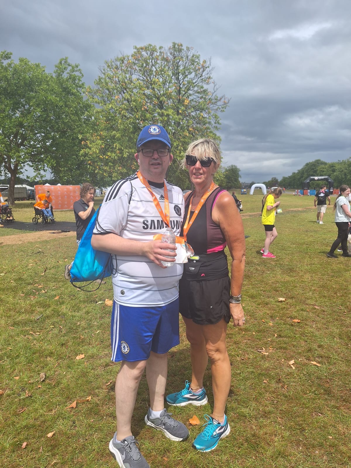 Zara, Matthew and Rachael’s half marathon for Living It Up campaign photo, 5 of 6