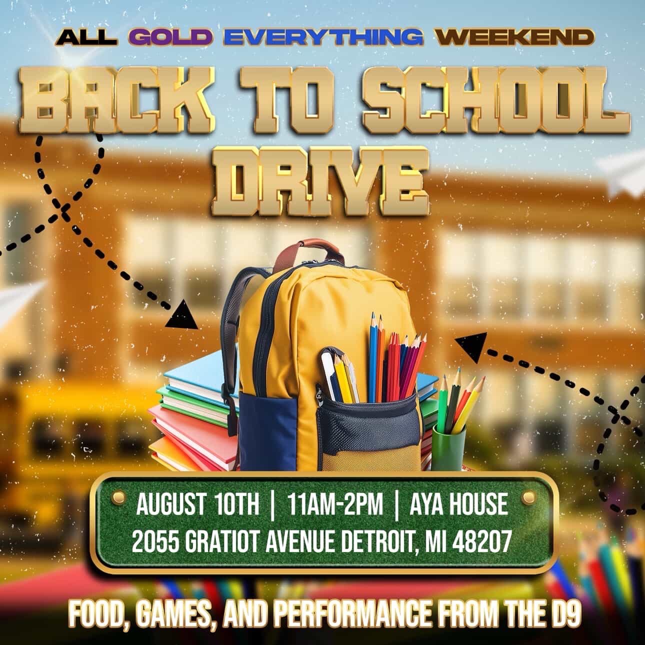 Ginger Root x All Gold Everything Back to School Drive campaign photo, 2 of 4