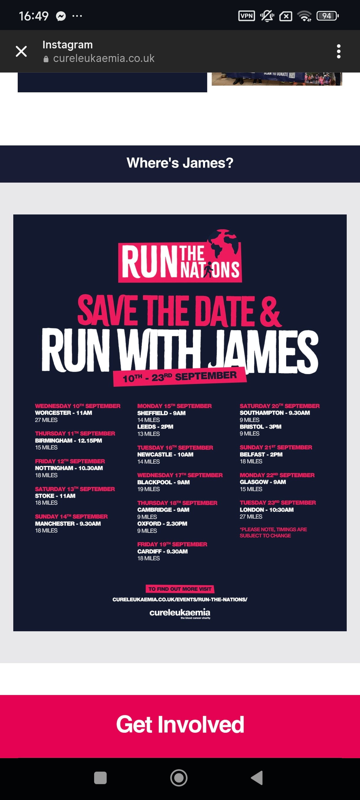 RUN TO CURELEUKAEMIA campaign photo, 4 of 6