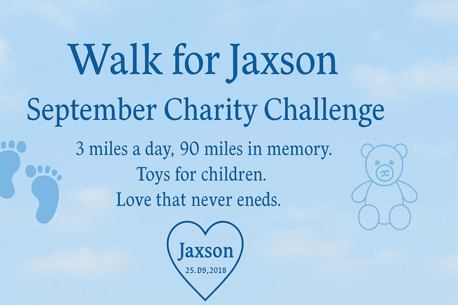 Walk for Jaxson – September Challenge campaign photo, 2 of 4