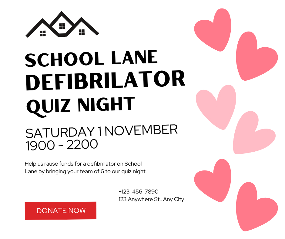School Lane Defibrilator Quiz Night campaign photo, 4 of 5