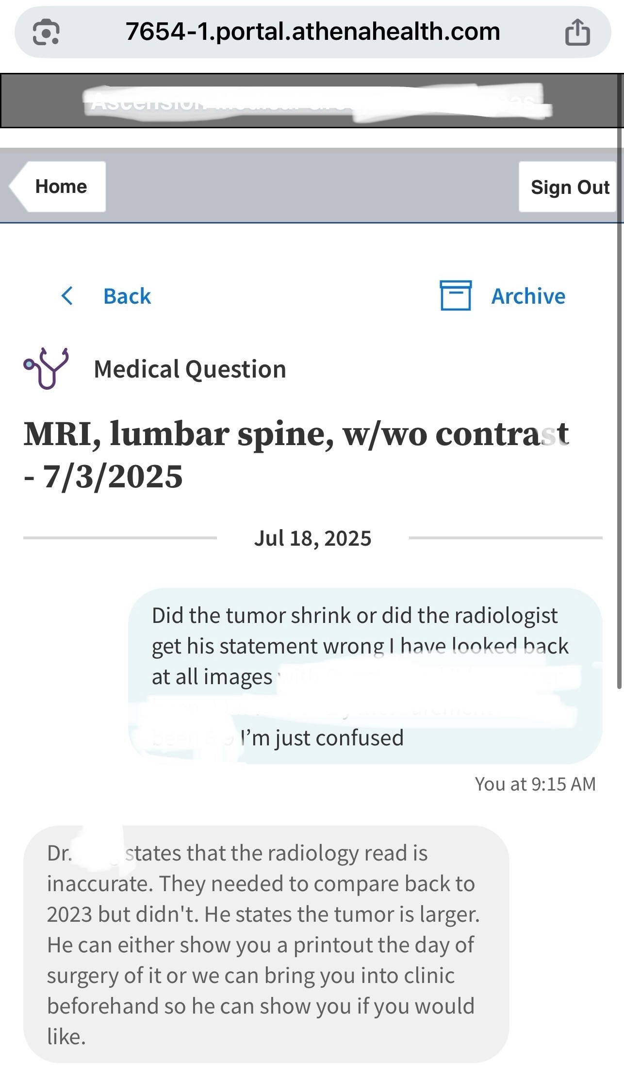 Support Her Fight Against Spinal Tumor campaign photo, 2 of 6
