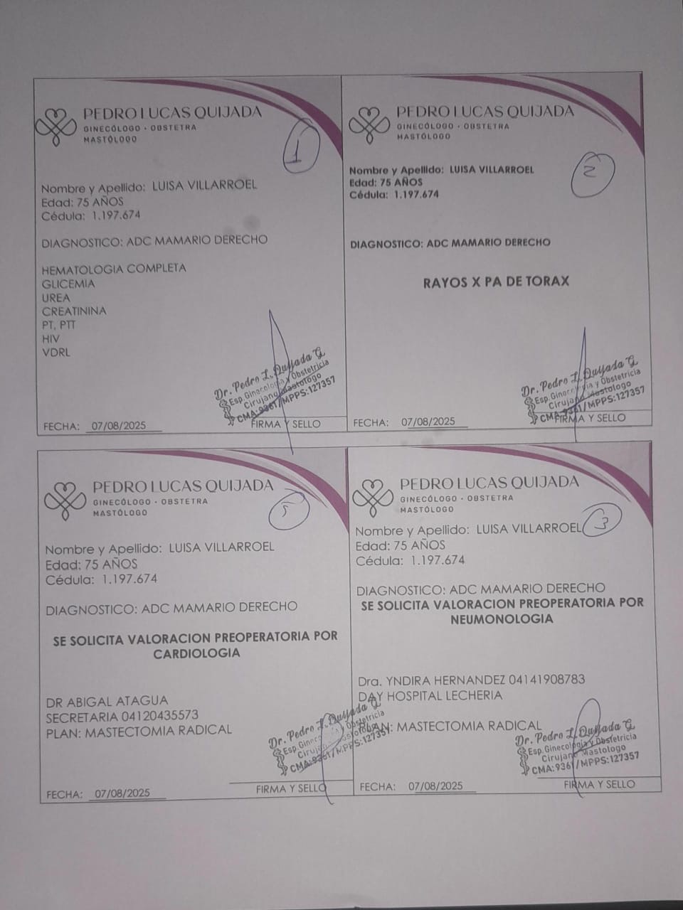 Ayuda a Luisa De Blanquez Operación . Cancer en el seno campaign photo, 5 of 7