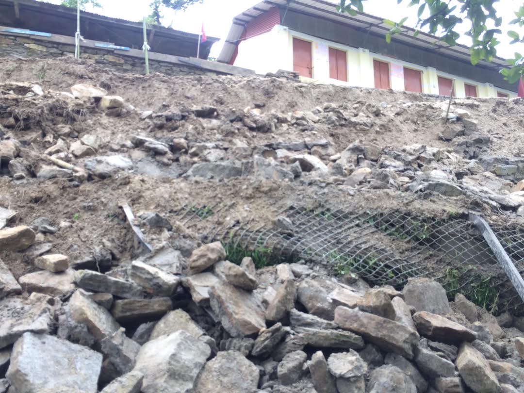 Lets help the village school suffered from the landslide campaign photo, 7 of 8