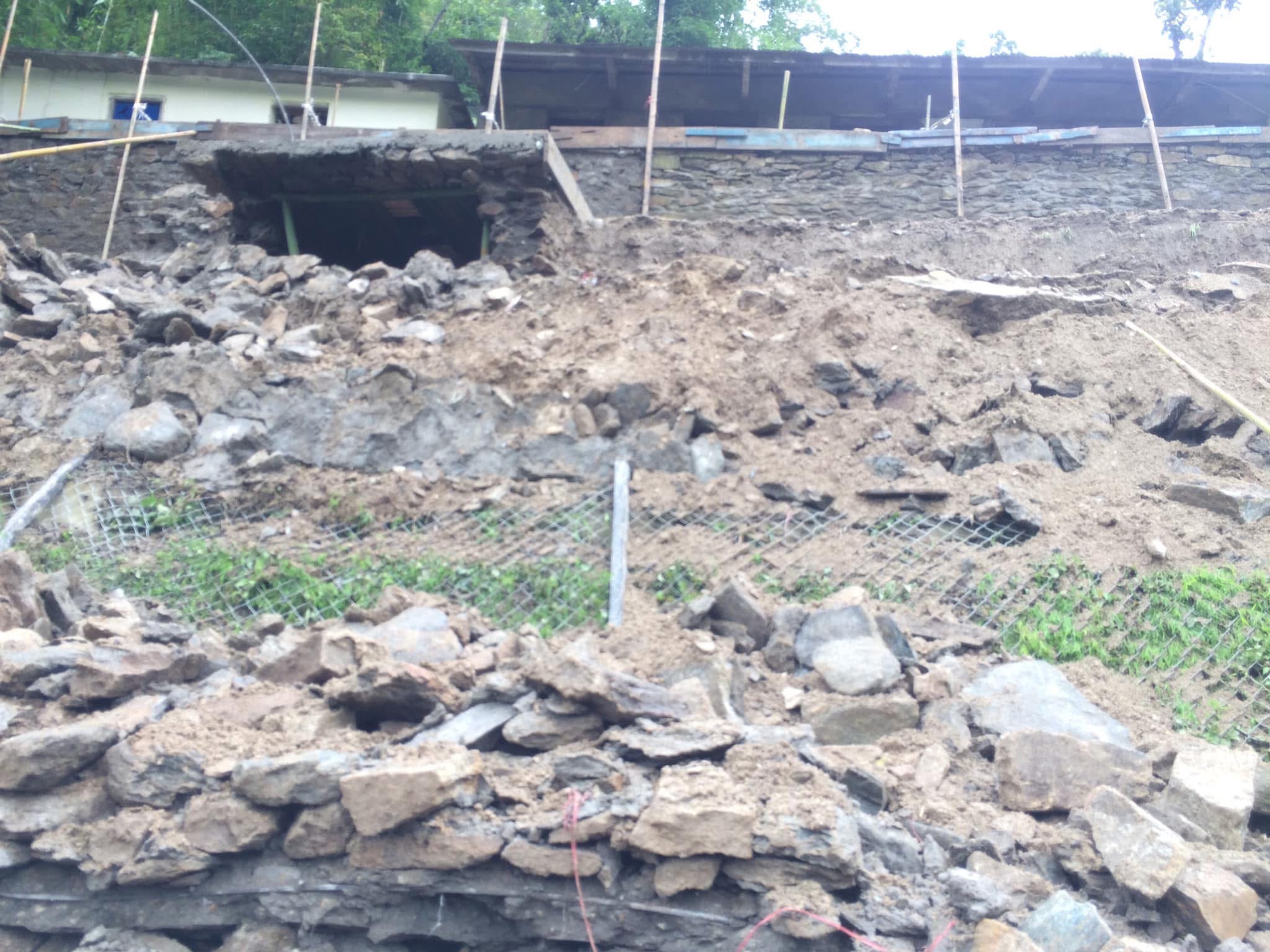 Lets help the village school suffered from the landslide campaign photo, 5 of 8