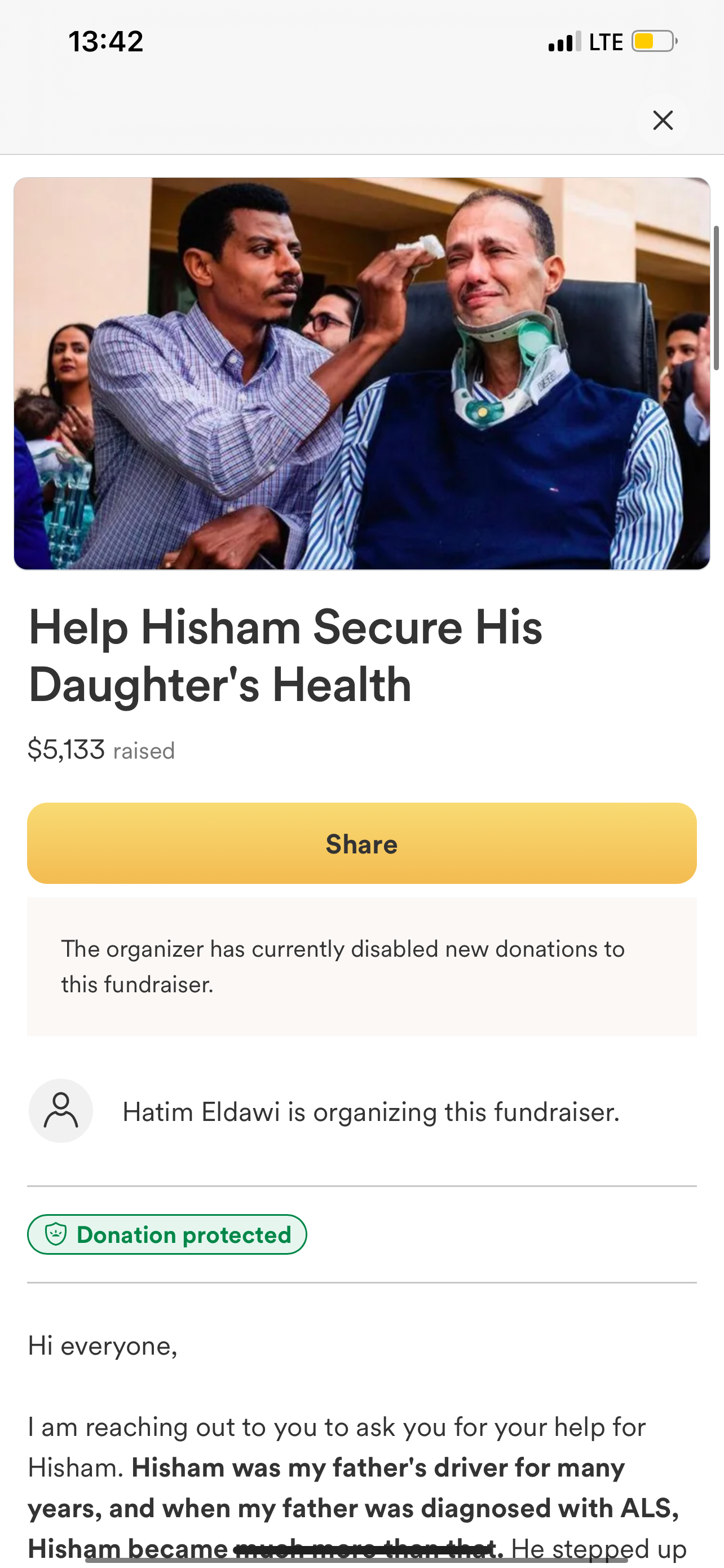 Help Hisham: Our Selfless Friend in Need campaign photo, 2 of 5