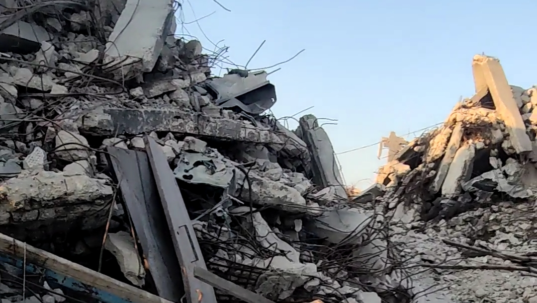 My house was demolished and my land was bulldozed in the Gaz photo