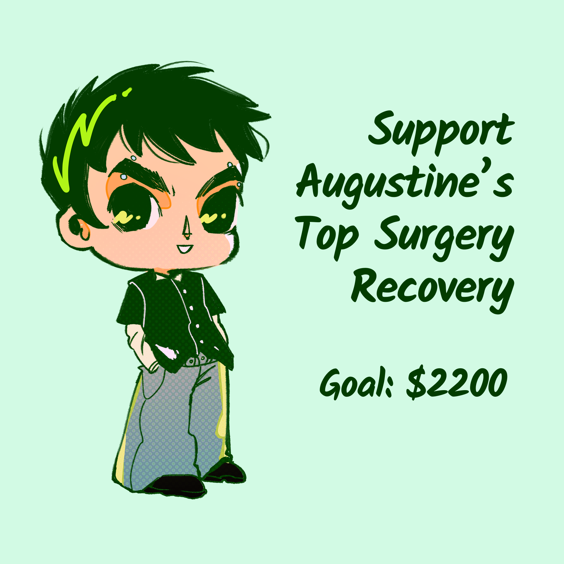 Support Augustine's Recovery From Top Surgery campaign photo, 2 of 4