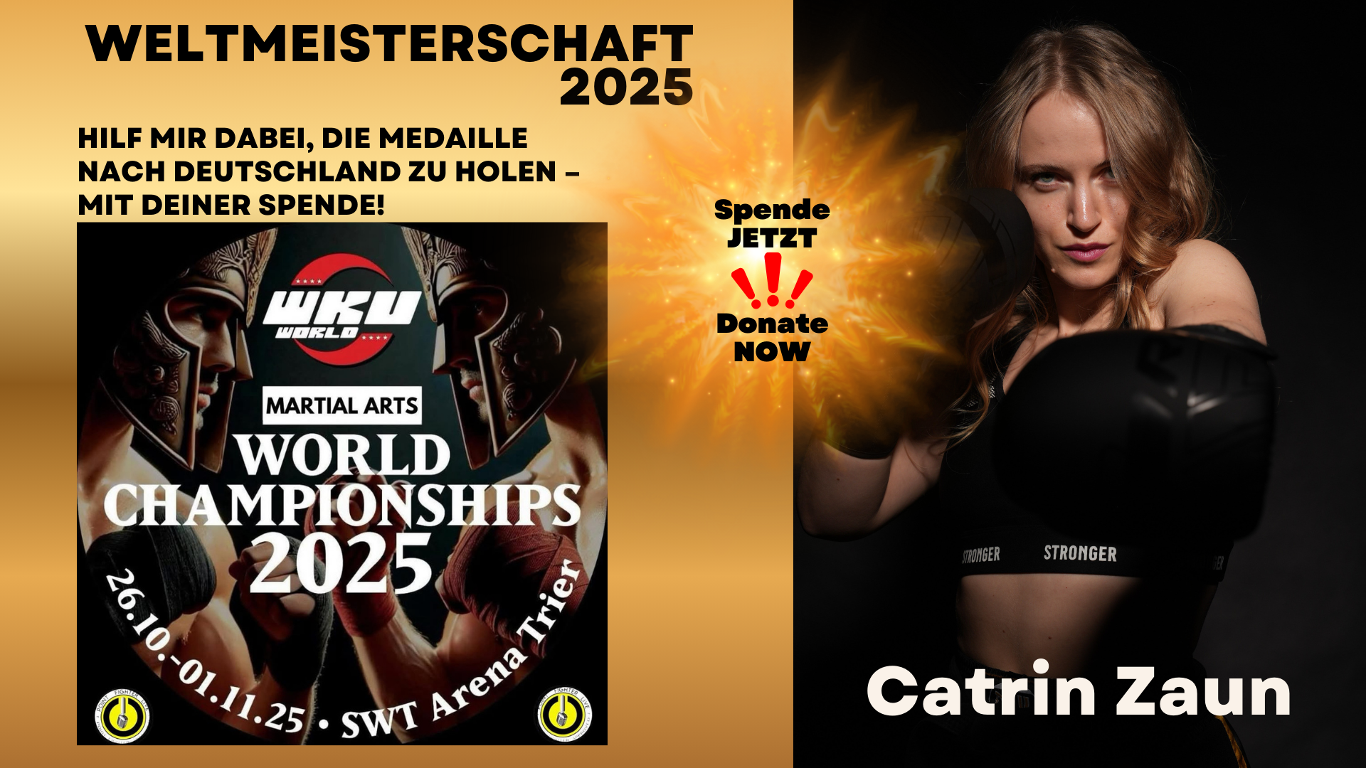 Weltmeisterschaft Kickboxen WKU - Catrin Zaun campaign photo, 2 of 4
