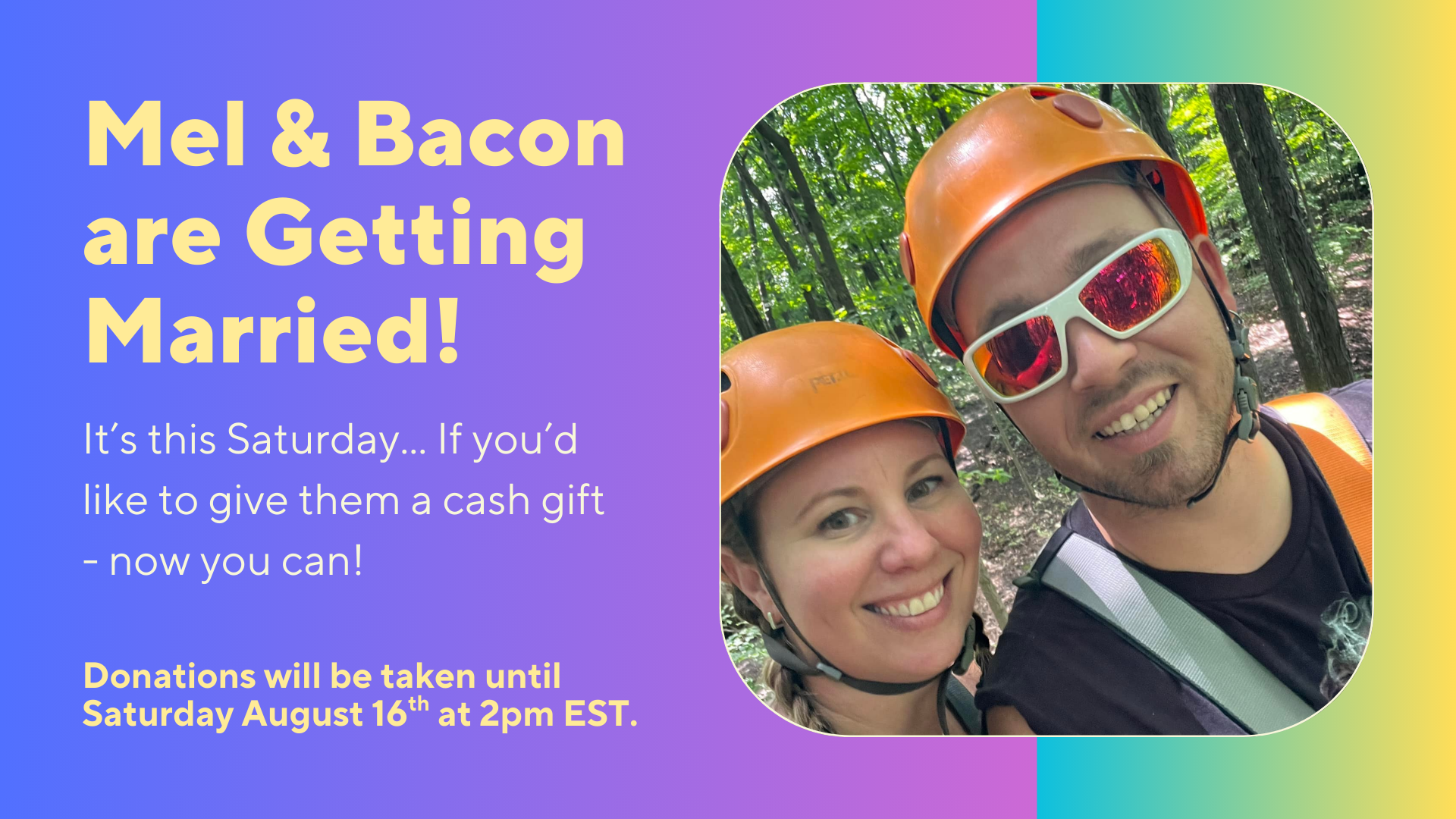 Mel & Bacon - A Wedding Gift! campaign photo, 2 of 3