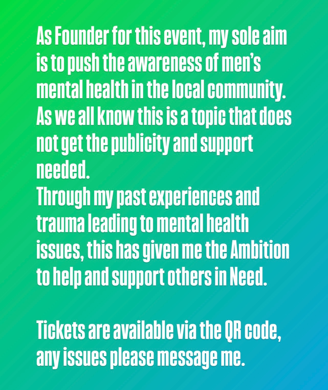 Men’s Mental Health campaign photo, 4 of 6