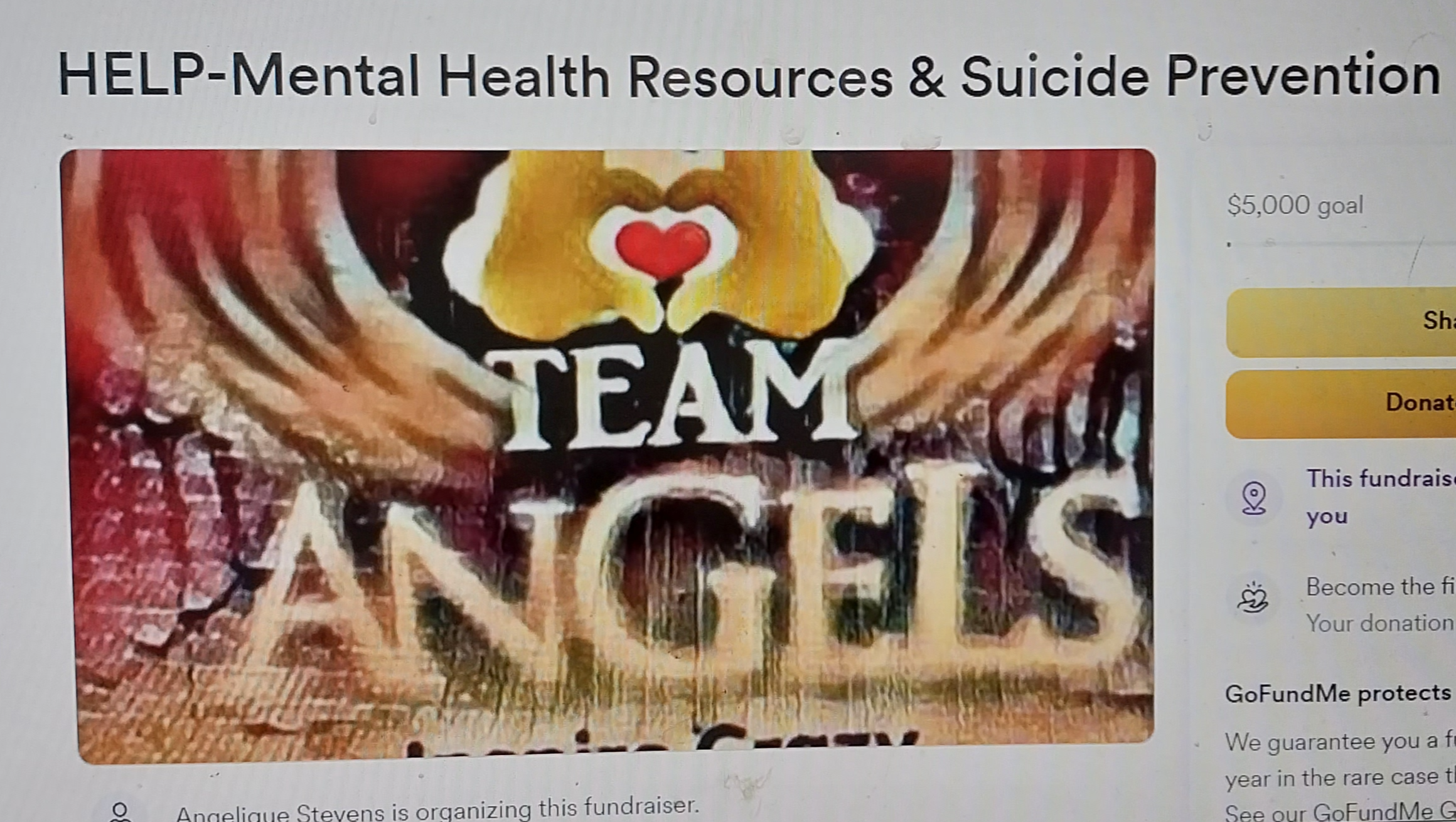 Support Team of Angels' Mental Health Revolution photo