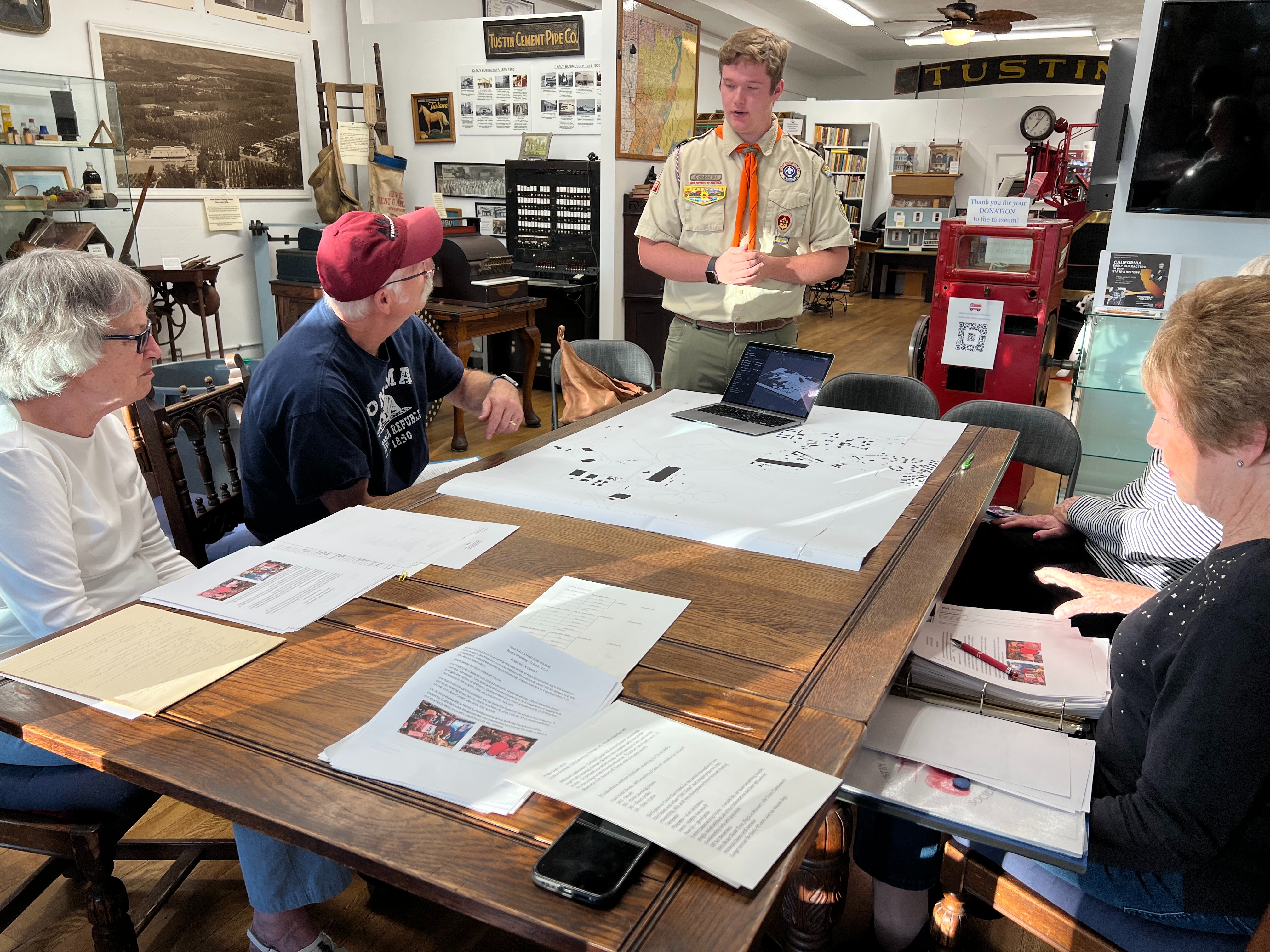 Tustin Historical Society MCAS Display Table (Eagle Project) campaign photo, 5 of 6