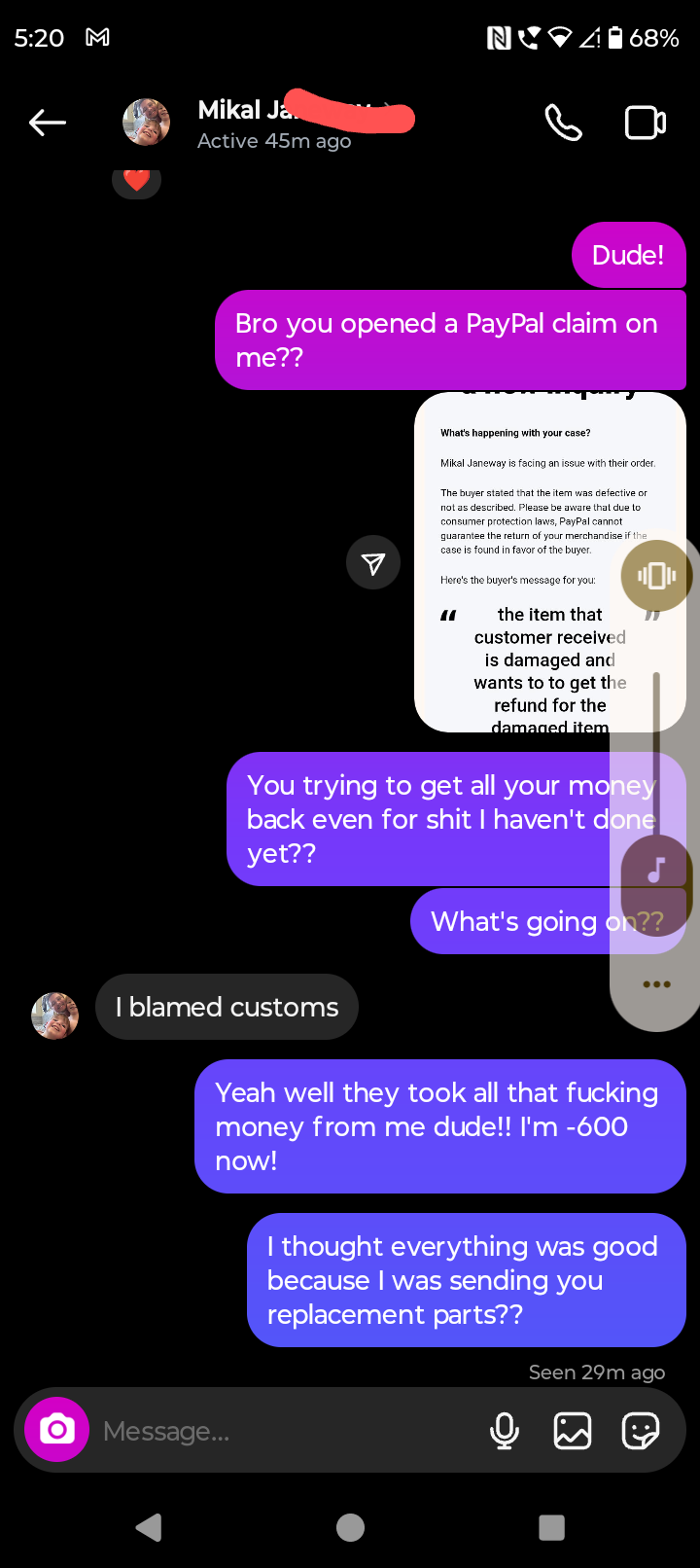 Help me Recover from a $800 Scam campaign photo, 6 of 8