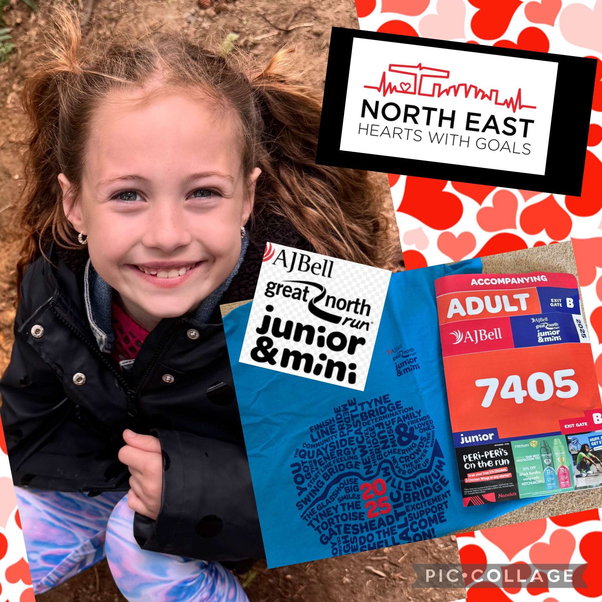 Aria’s junior great North Run campaign photo, 2 of 3