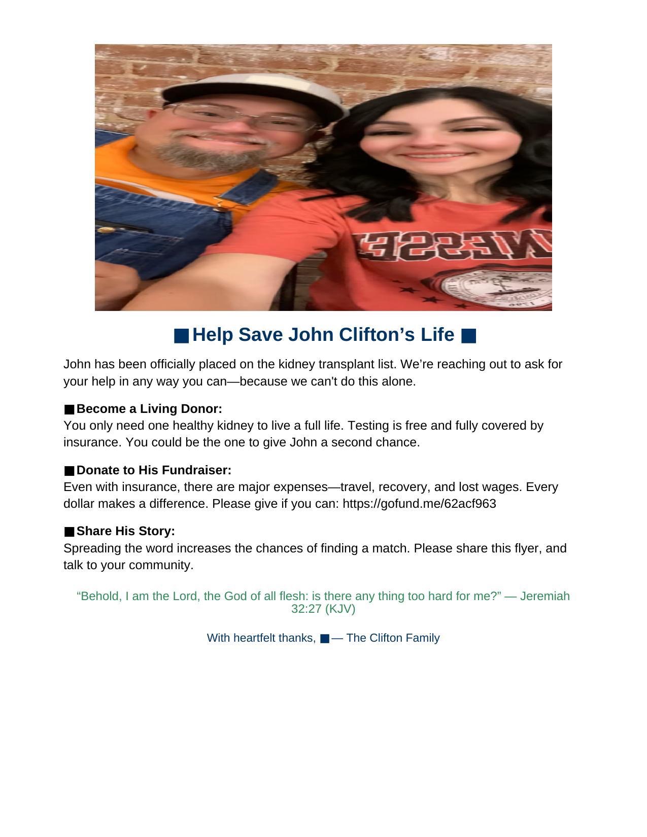 Support John Through His Dialysis Journey campaign photo, 5 of 7