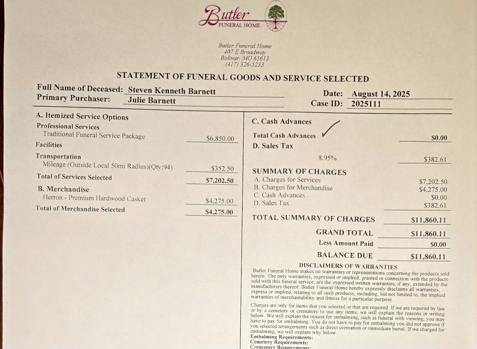 Support Veteran Steven Barnett's Funeral Expenses campaign photo, 6 of 8