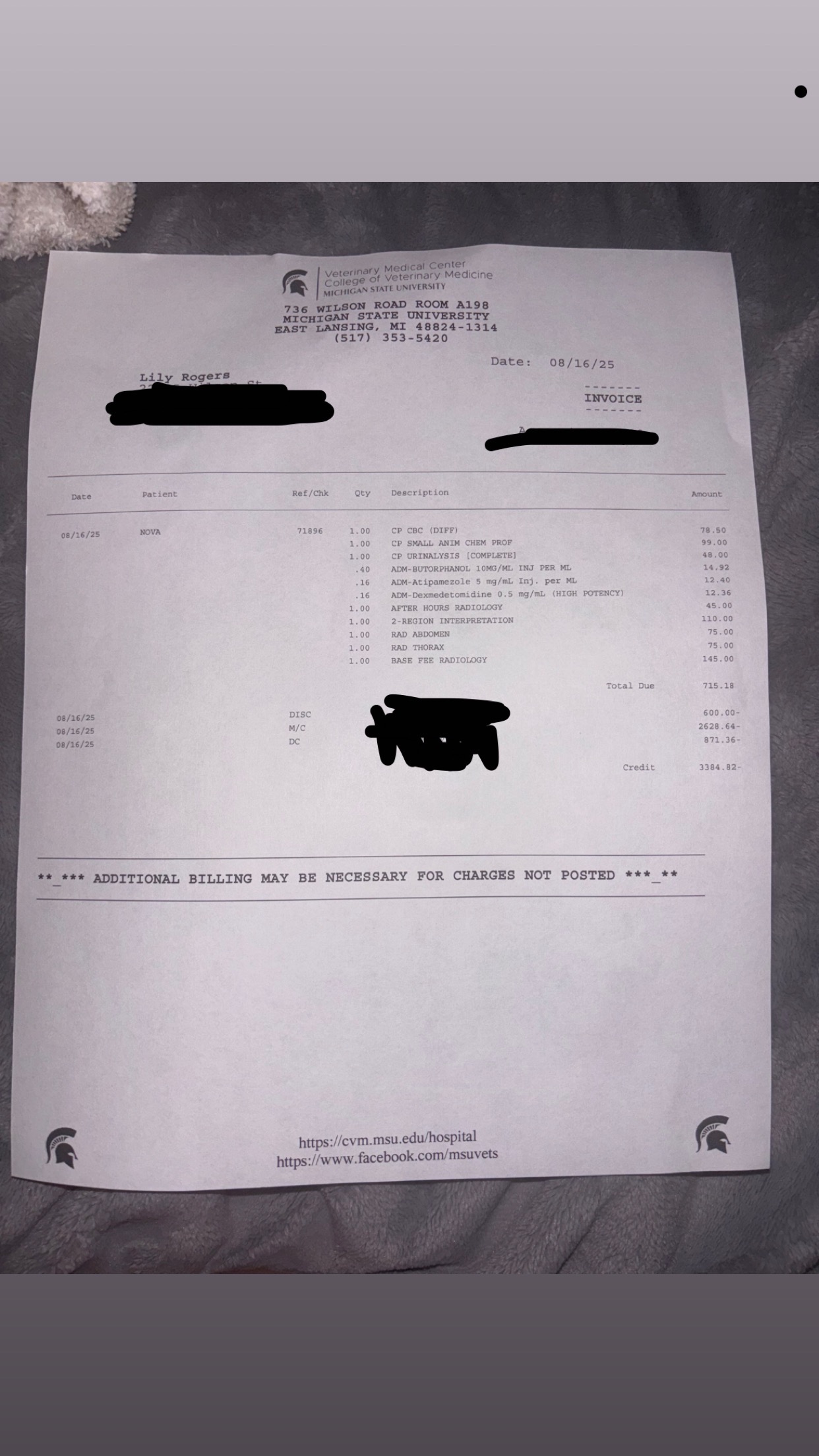 Aid Nova's Recovery from Obstruction and Pneumonia campaign photo, 2 of 8