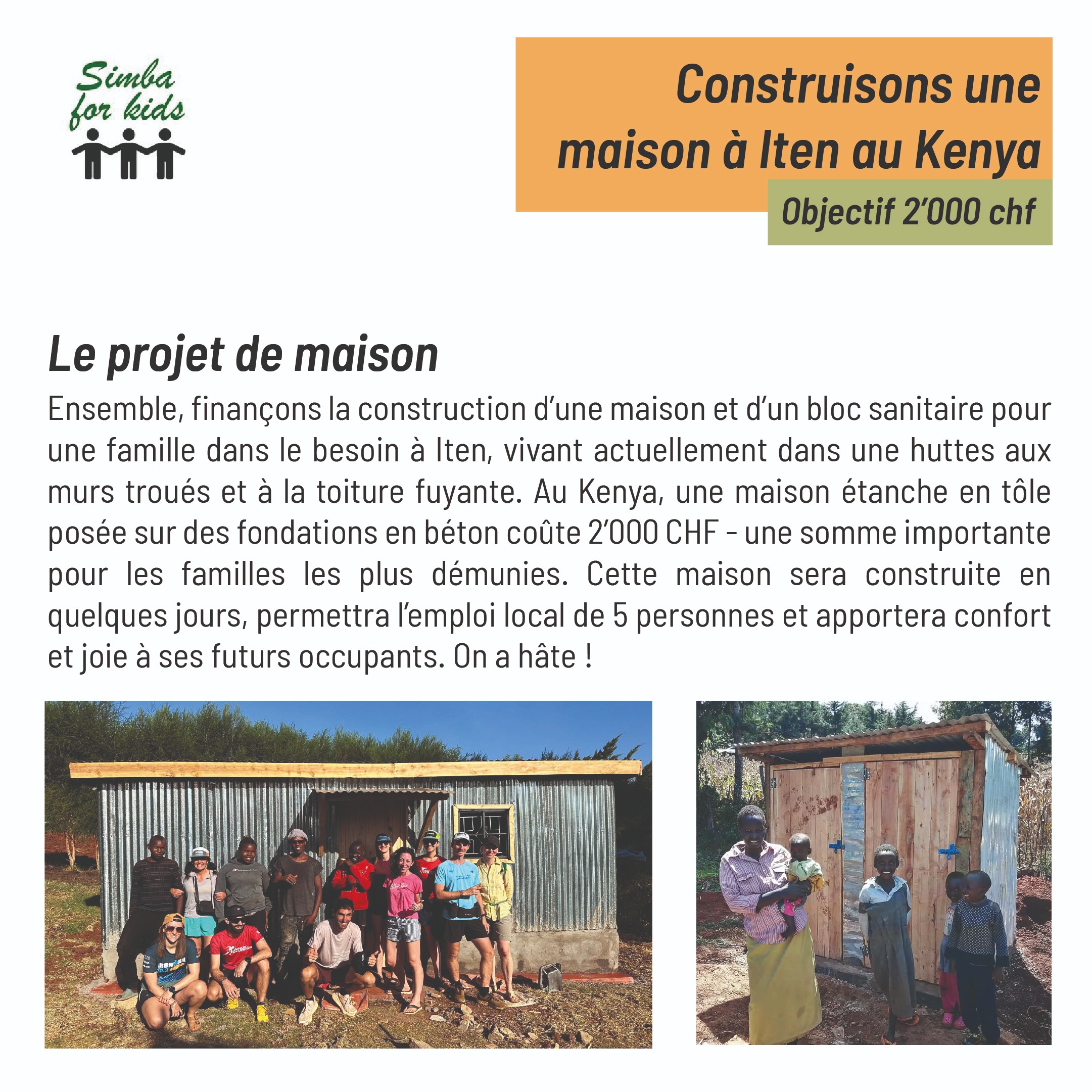 Construisons une maison à Iten, au Kenya campaign photo, 4 of 8