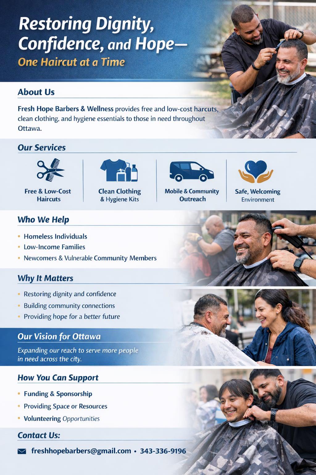 Freshhope barbers and wellness campaign photo, 5 of 6
