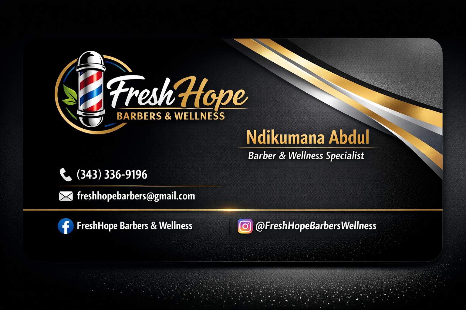 Freshhope barbers and wellness campaign photo, 4 of 6