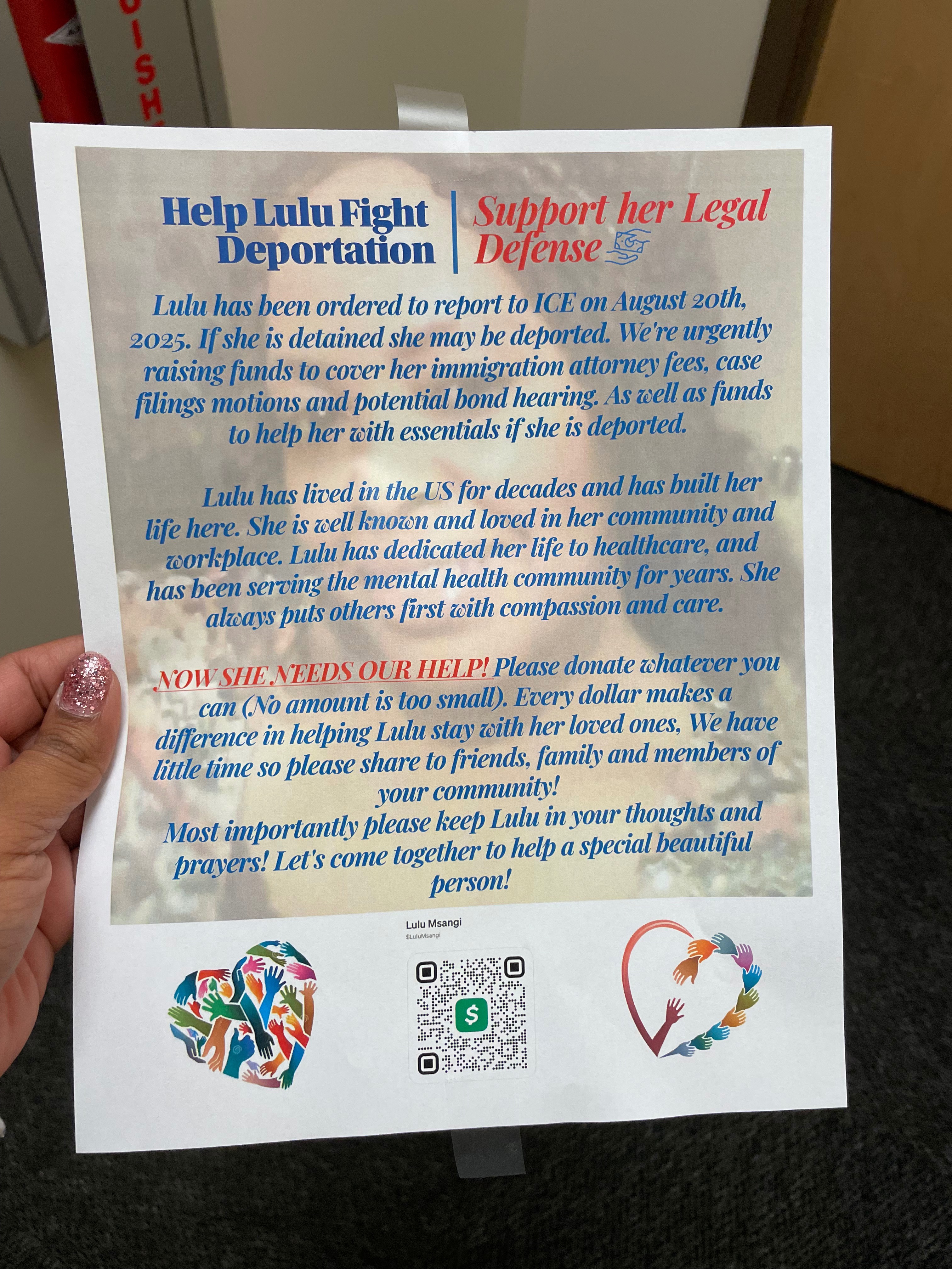 Support Lulu's Legal Defense Against Deportation campaign photo, 2 of 4