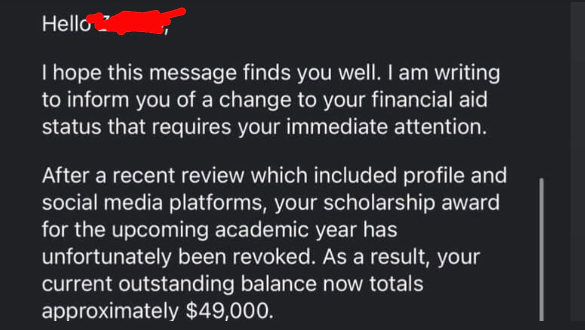 Save an International Student’s Education photo