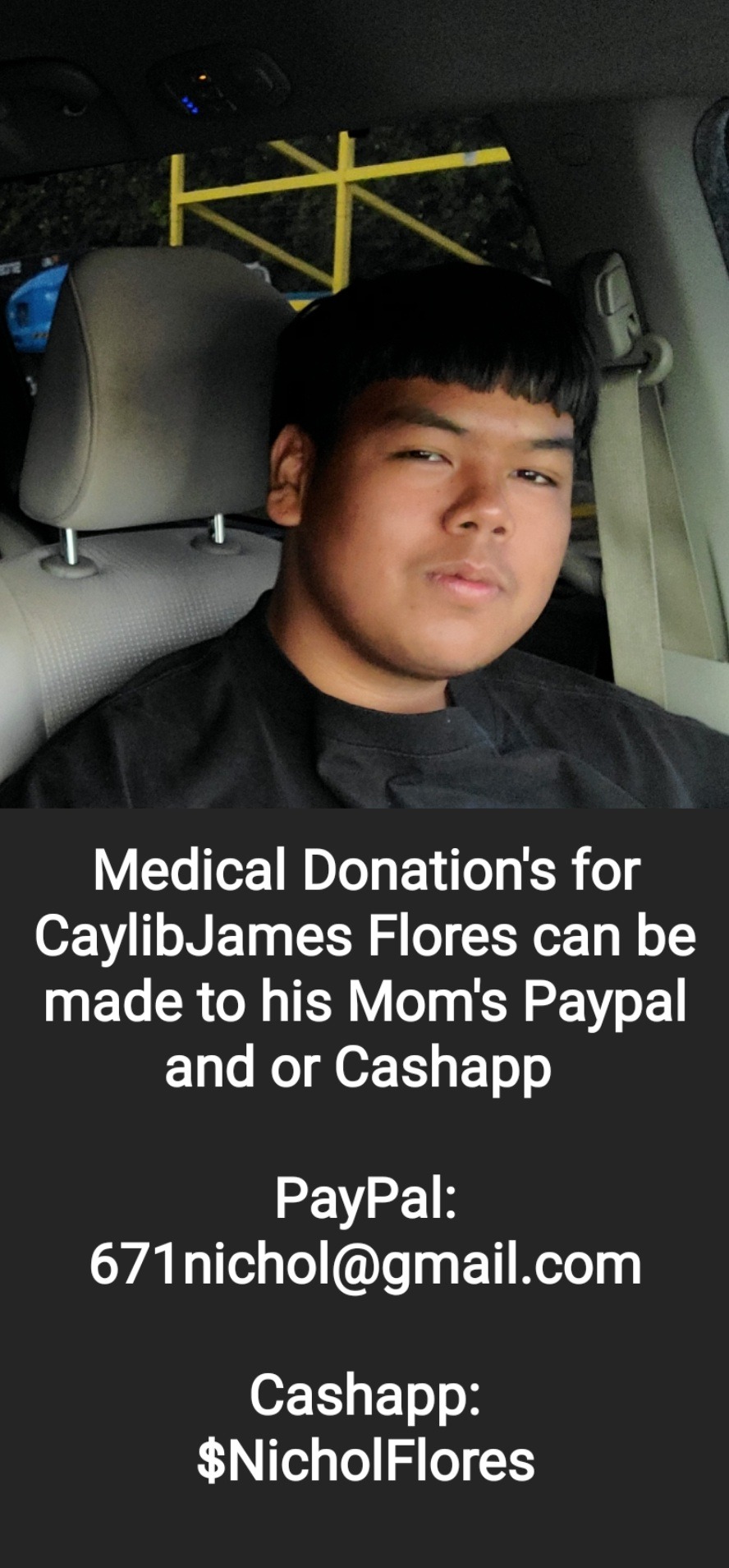 CaylibJames Flores Medical Needs and Fee's campaign photo, 6 of 7