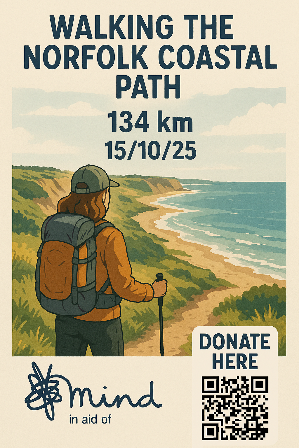 Walking the Norfolk Coastal Path in support of MIND charity campaign photo, 2 of 4
