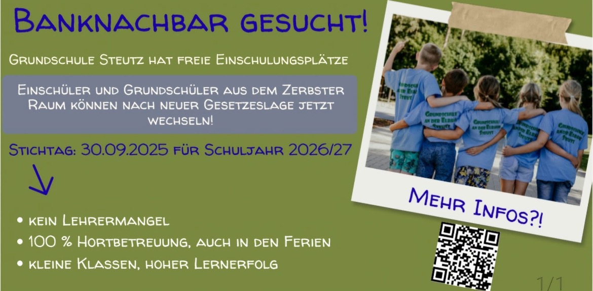 Rettung der Grundschule an der Elbaue Steutz campaign photo, 2 of 4
