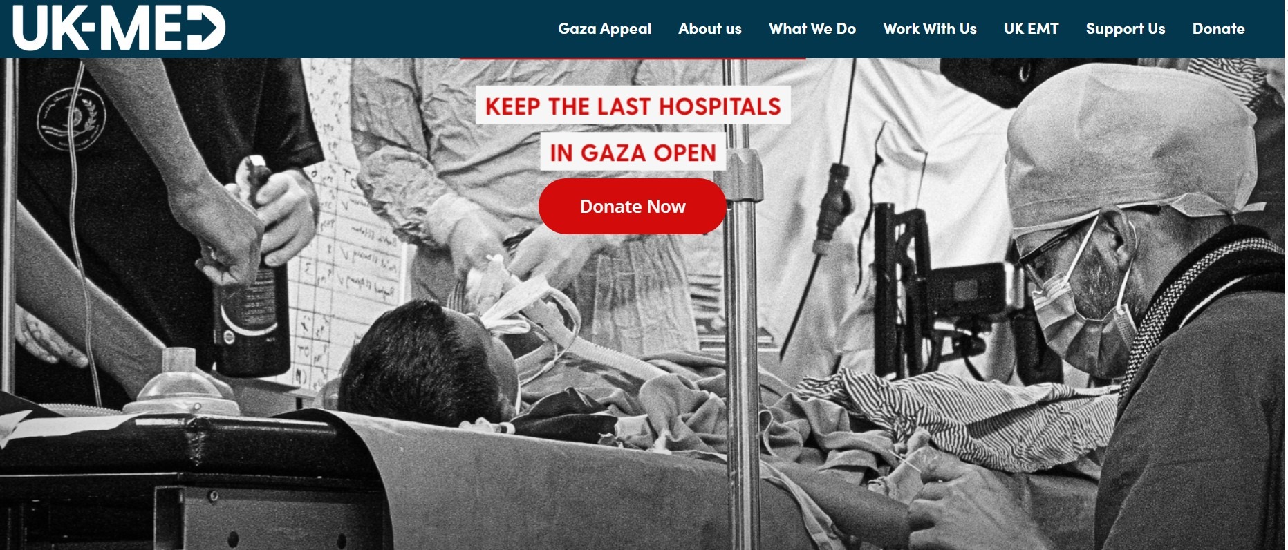 UK-Med Humanitarian Aid operating in Gaza campaign photo, 2 of 4