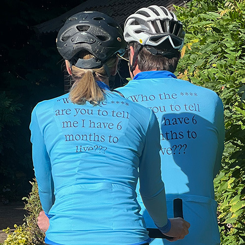 Annee and Chris do the Tour de 4 campaign photo, 2 of 5