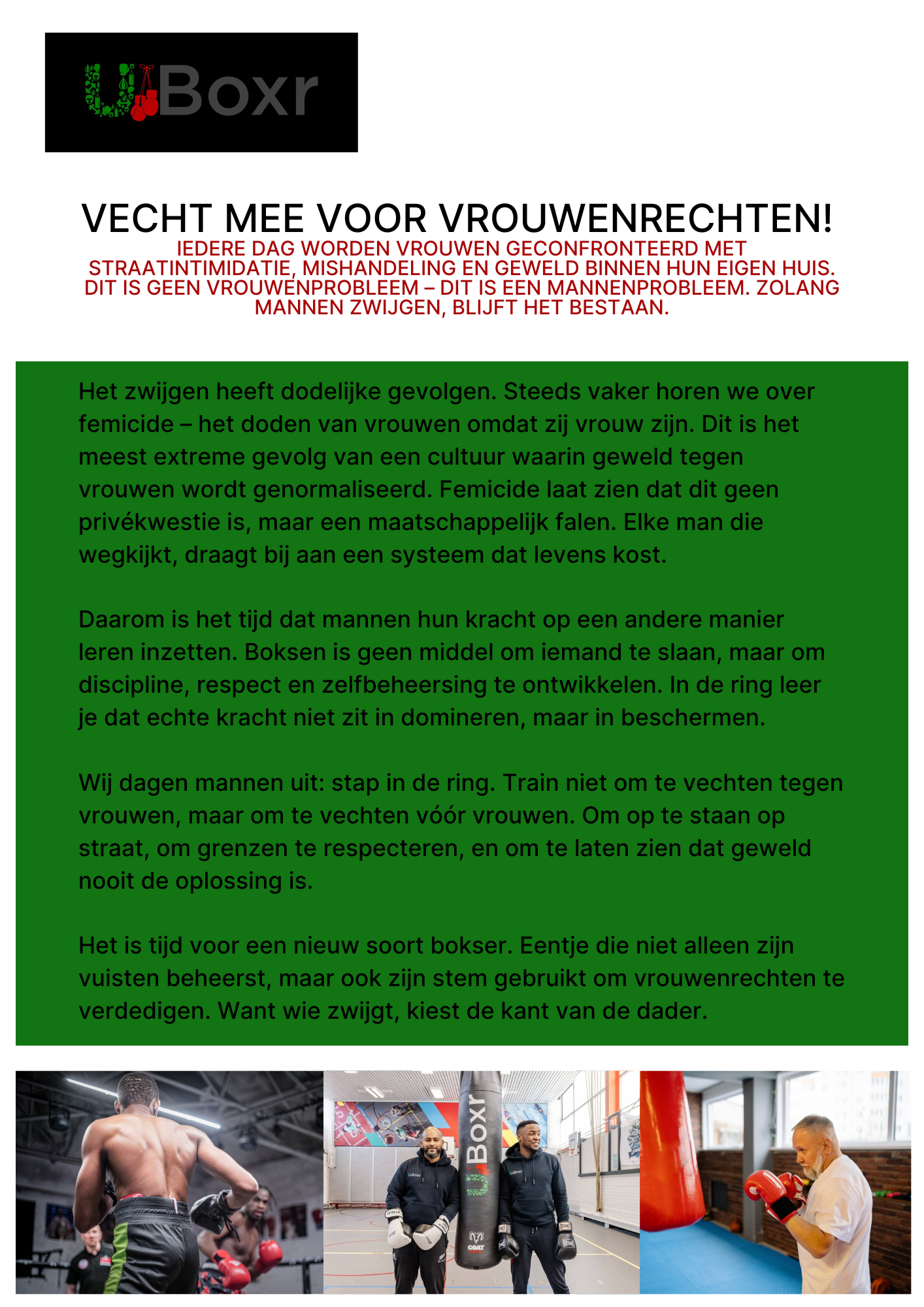 Stop Geweld Tegen Vrouwen- Samen voor Veiligheid van Vrouwen campaign photo, 2 of 7