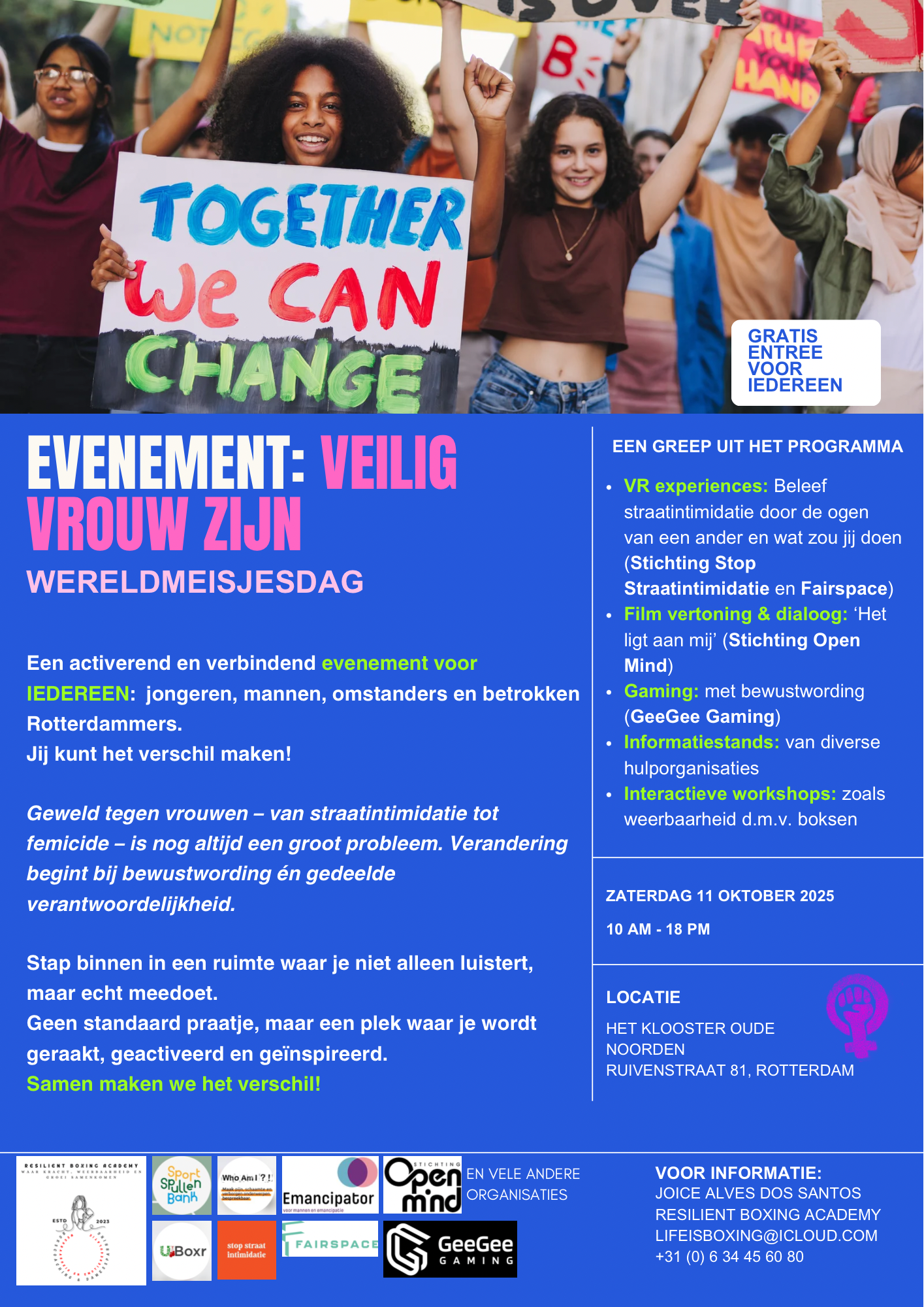 Stop Geweld Tegen Vrouwen- Samen voor Veiligheid van Vrouwen campaign photo, 4 of 7