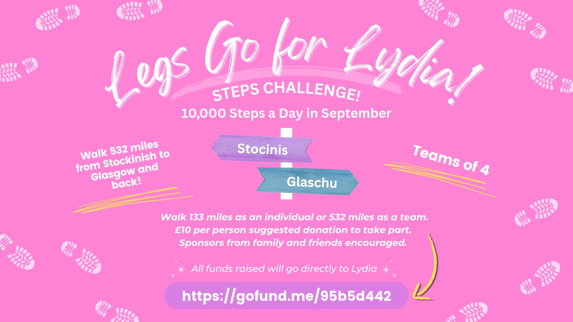 Legs Go for Lydia campaign photo, 2 of 3