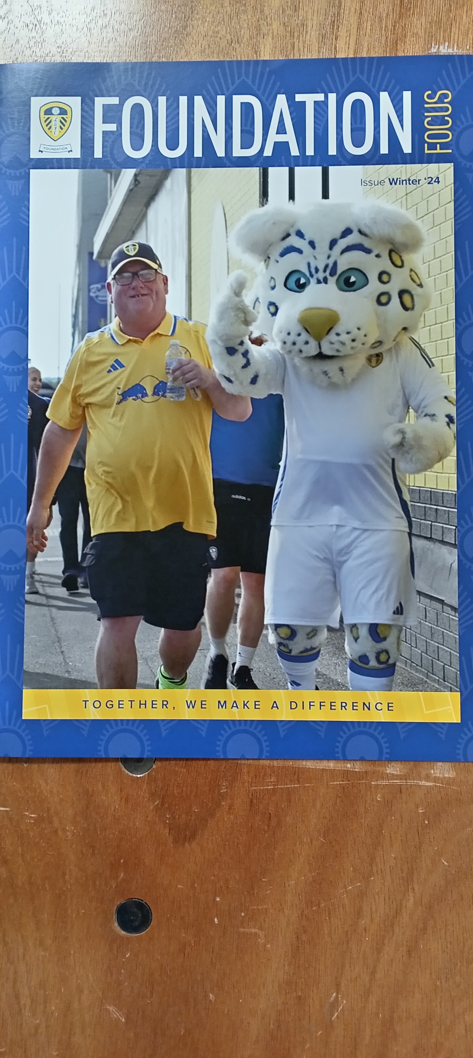 Leeds united Corner flag cafe Dementia group campaign photo, 4 of 5