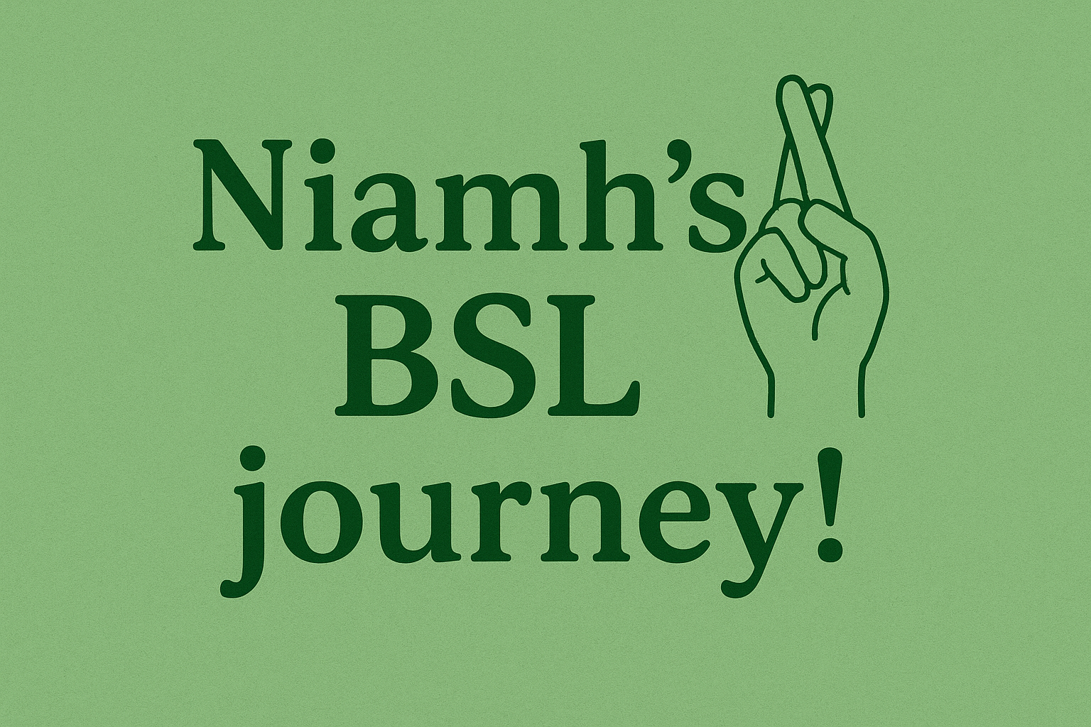Niamh’s Sign Language journey campaign photo, 2 of 4