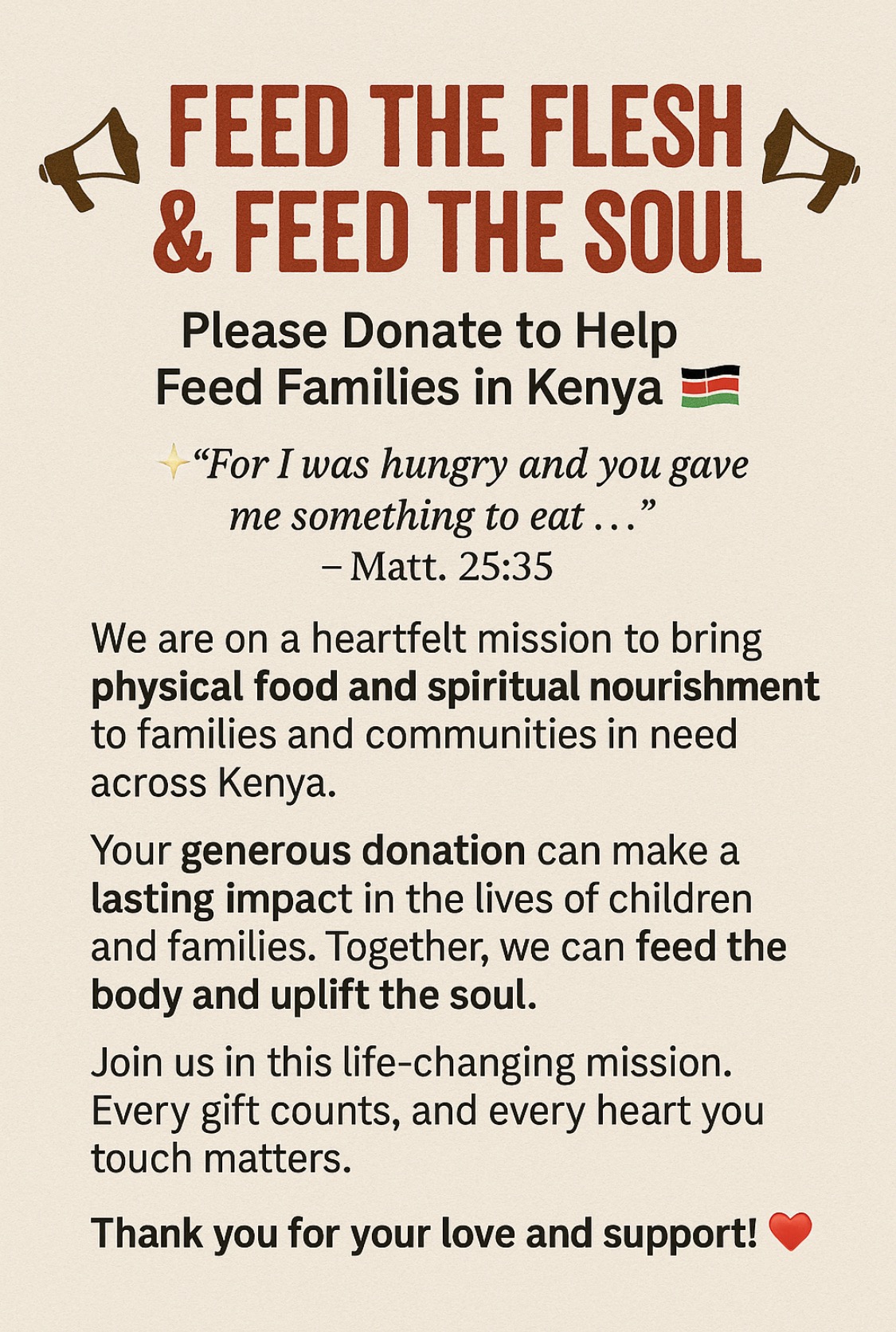 Help Provide Meals and Hope in Kenya campaign photo, 6 of 7