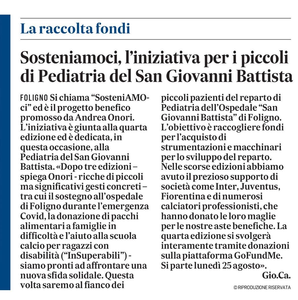 "SosteniAMOci" - Insieme per la pediatria di Foligno campaign photo, 4 of 7