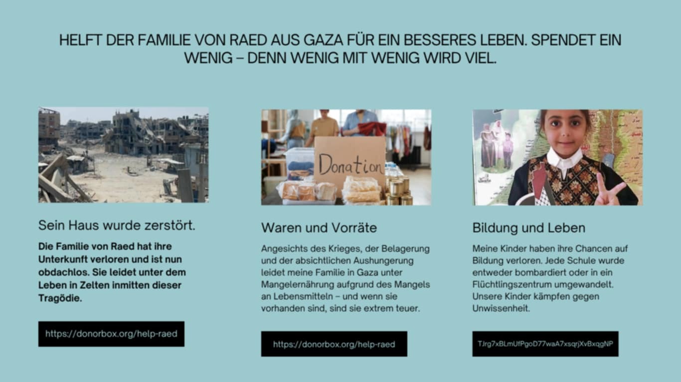 Raed und seine Familie in Gaza brauchen dringend deine Hilfe campaign photo, 5 of 6