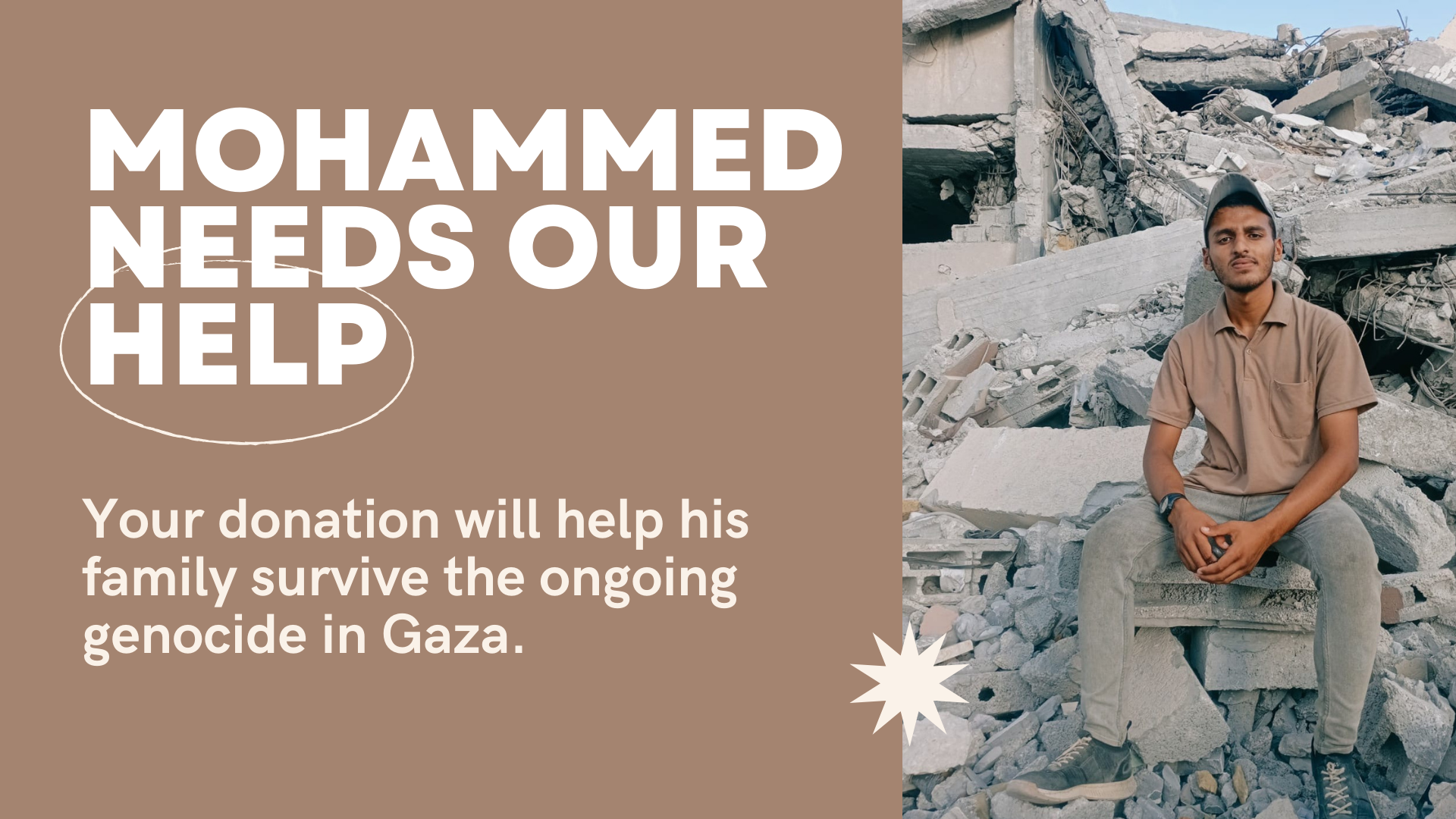 Help Mohammed and His Family Survive in Gaza campaign photo, 2 of 4