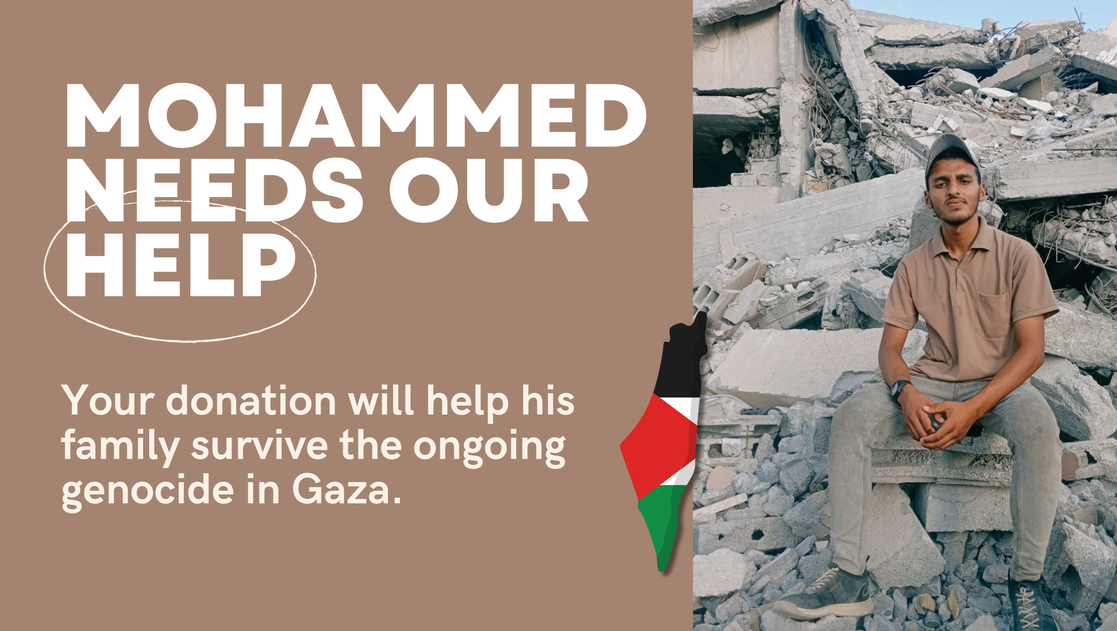 Fundraiser by Layla Smith : Help Mohammed and His Family Survive in Gaza