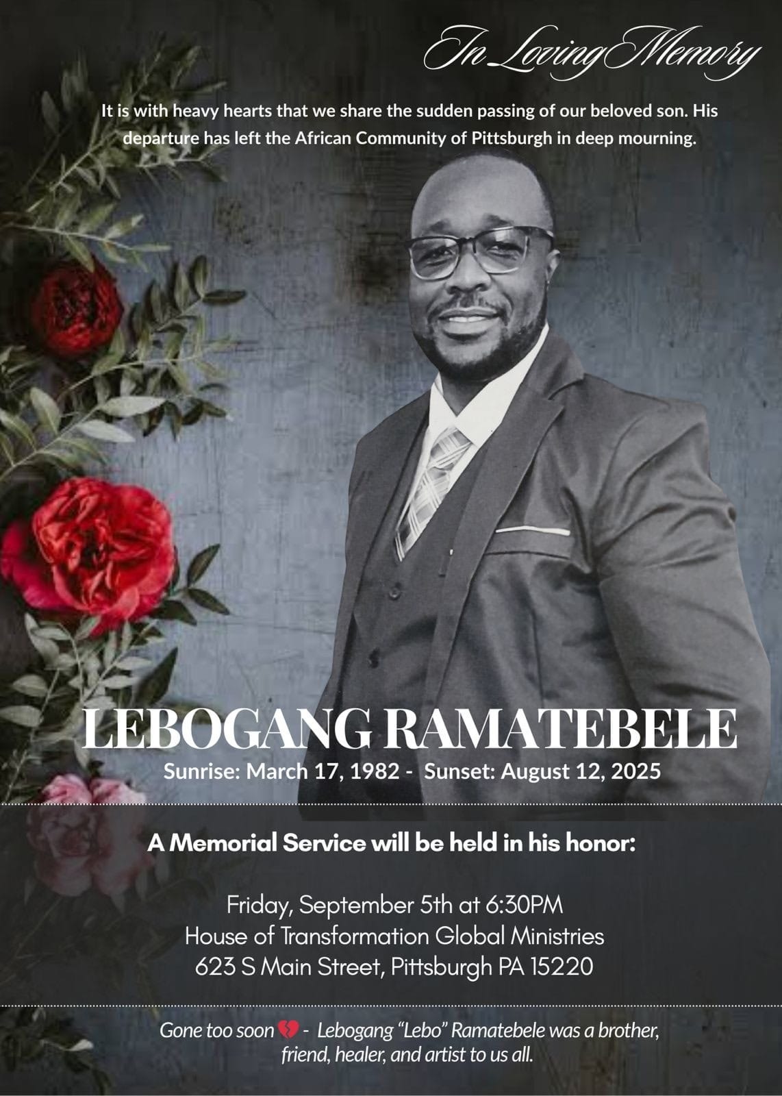 LEBOGANG BENEDICT RAMATEBELE campaign photo, 2 of 4