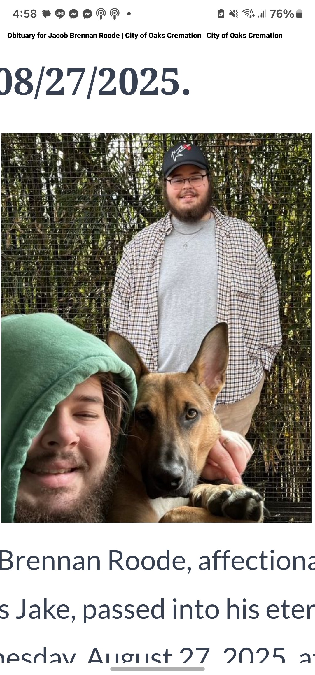 In Memory of Jacob Roode: Support His Family campaign photo, 4 of 7
