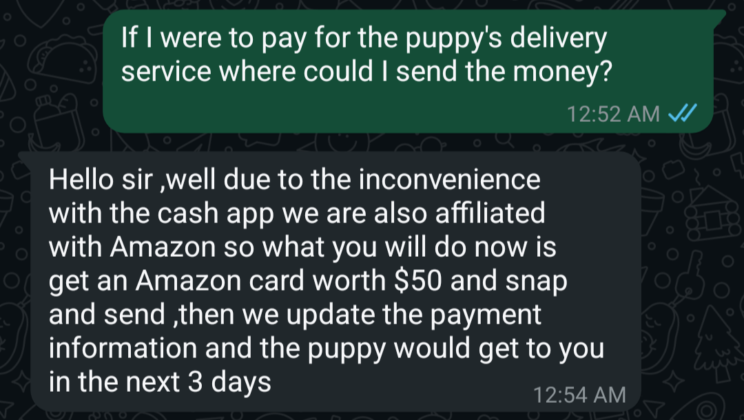 Donate to help me receive my puppy. photo