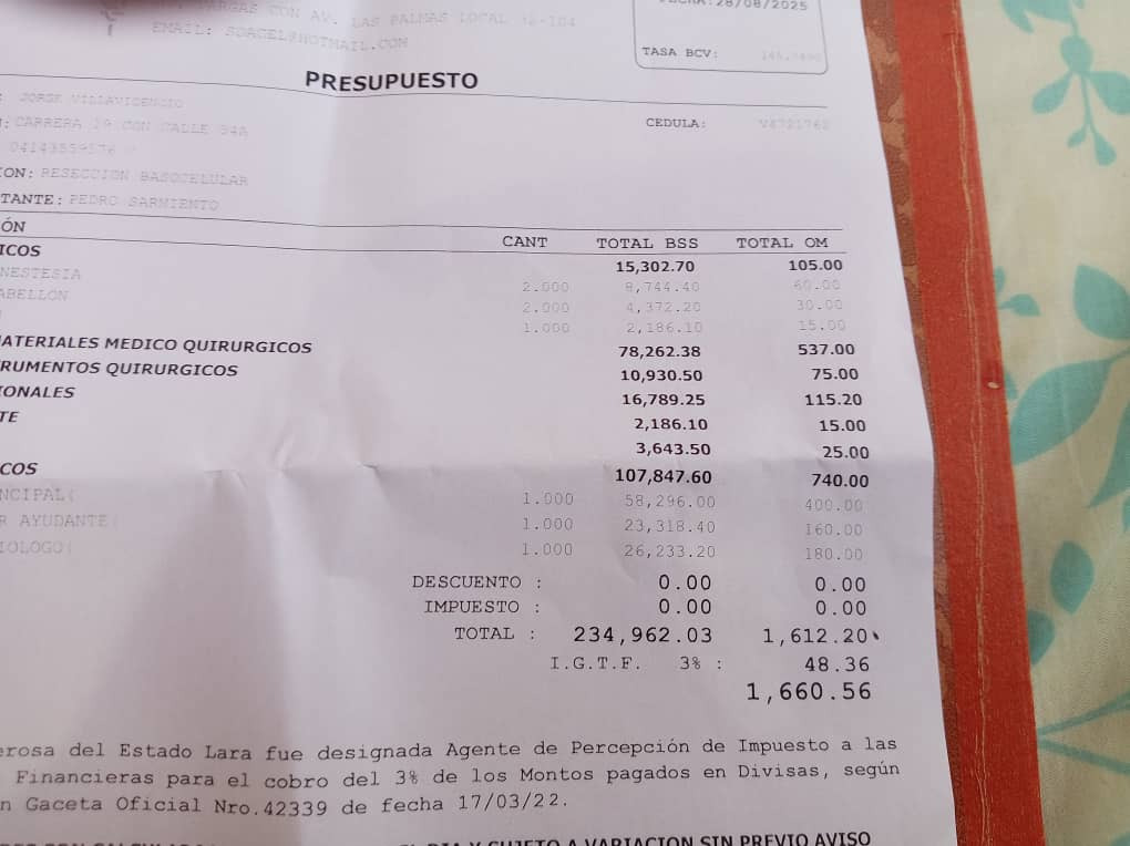 Jorge Villavicencio y su operación de carcinoma en cráneo campaign photo, 4 of 5