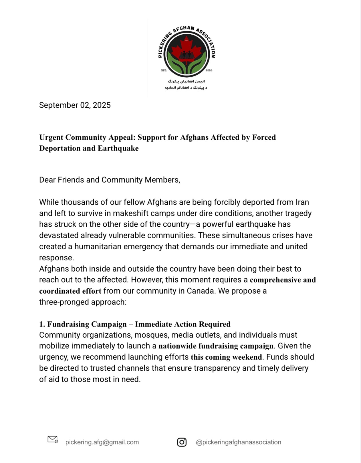 Emergency Aid Funding for Afghans Affected by Earthquakes campaign photo, 2 of 6